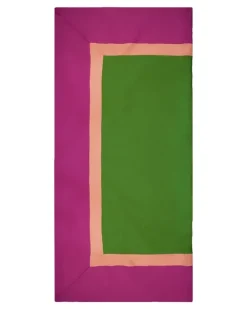 Tischdecke mit geometrischem Print - Rosa