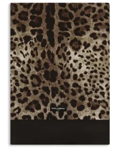 Tischdecke mit Leoparden-Print (340cm x 200cm) - Schwarz