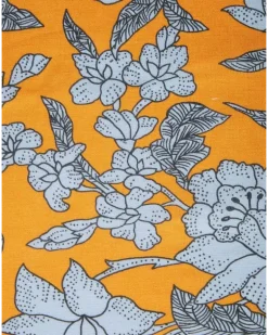 Tischdecke mit "Lilium Zafferano"-Print (180x350cm) - Gelb