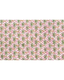 Tischdecke mit Palmenmotiv - Rosa