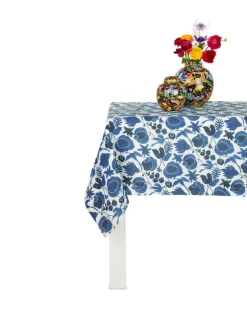Tischdecke mit Wildbird-Print - Blau
