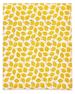 Tischdecke mit Zitronen-Print - Weiß