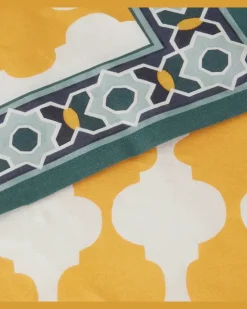 Tischdecke Plaza Medium aus Leinen Multicolor