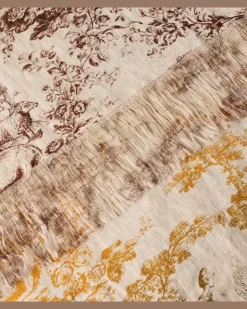 Tischdecke Sollievo aus Leinen Beige