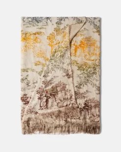 Tischdecke Sollievo aus Leinen Beige
