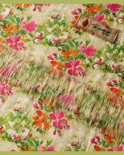 Tischdecke Tormento aus Leinen Multicolor