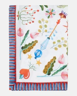 Tischdecke White Turning Tulips Medium Multicolor