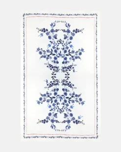 Tischdecke Wildbird Placée Blu Medium Weiß