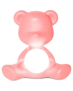 Tischlampe mit Teddy - Rosa