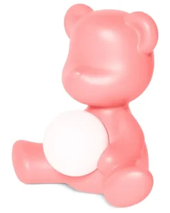 Tischlampe mit Teddy - Rosa