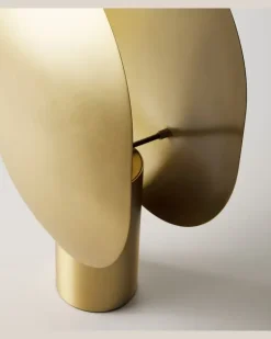 Tischleuchte Clam Gold
