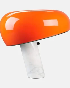 Tischleuchte Snoopy by Achille und Pier Giacomo Castiglioni (EU-Stecker Orange
