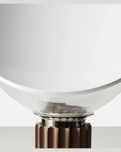 Tischleuchte Taccia Small by Achille und Pier Giacomo Castiglioni (EU-Stecker Braun