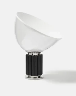 Tischleuchte Taccia Small by Achille und Pier Giacomo Castiglioni (EU-Stecker Schwarz