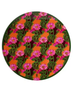 Tischsets mit Blumenprint (2er-Set) - Orange