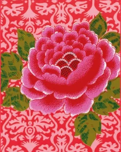 Tischsets mit Blumenprint - Rosa
