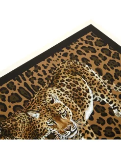 Tischsets mit Leoparden-Motiv - Braun