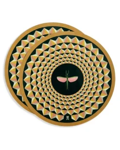 Tischsets mit Libellula-Print (2er-Set) - Braun