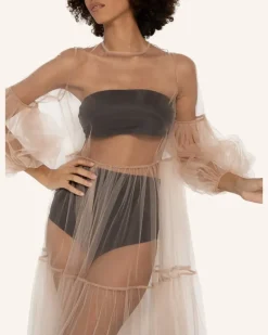 Tüllkleid Alena beige Nude