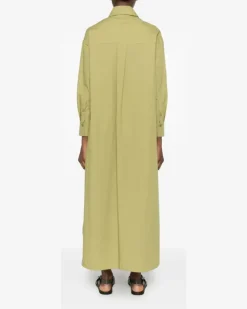 Tüllkleid mit Logo-Stickerei - Grün