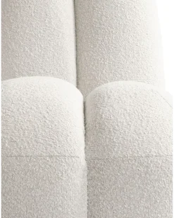 Toe Lounge-Stuhl aus Bouclé - Weiß