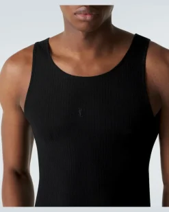 Top Cassandra aus Wolle Schwarz