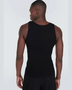 Top Cassandra aus Wolle Schwarz
