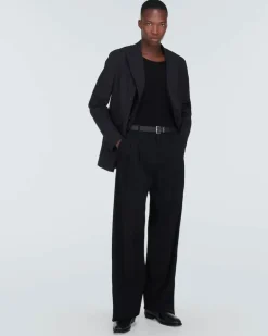 Top Cassandra aus Wolle Schwarz