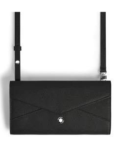 Tragbare Continental-Brieftasche Montblanc Envelope - Schwarz - Leder - MB220344 - Brieftaschen