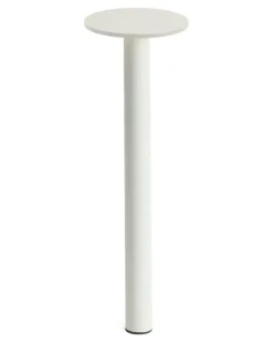 Tragbare Lampe mit rundem Sockel - Weiß