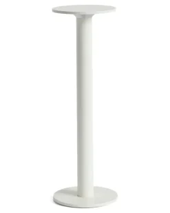 Tragbare Lampe mit rundem Sockel - Weiß