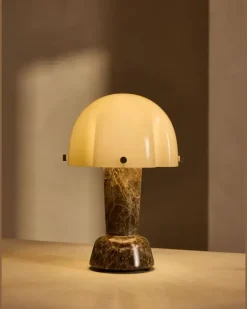 Tragbare Rio Marmorlampe - Braun