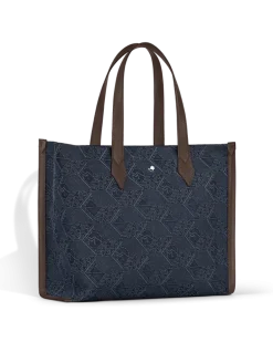 Tragetasche aus 4810 Denim - Blau - Stoff und Leder - MB221588 - Tragetaschen
