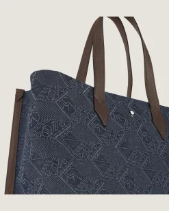Tragetasche aus 4810 Denim - Blau - Stoff und Leder - MB221588 - Tragetaschen