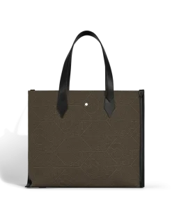 Tragetasche aus 4810 Jacquard - Khaki - Stoff und Leder - MB220258 - Tragetaschen