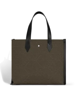 Tragetasche aus 4810 Jacquard - Khaki - Stoff und Leder - MB220258 - Tragetaschen
