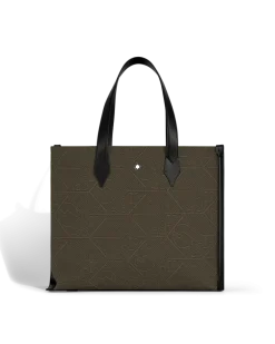 Tragetasche aus 4810 Jacquard - Khaki - Stoff und Leder - MB220258 - Tragetaschen