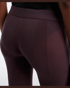 Transparente Caprihose Braun