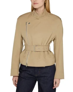 Trenchcoat aus Baumwolle Beige