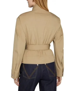 Trenchcoat aus Baumwolle Beige