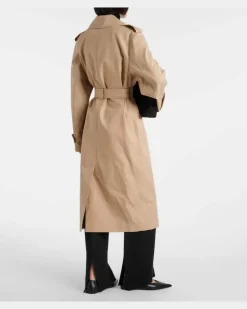 Trenchcoat aus Baumwolle Beige