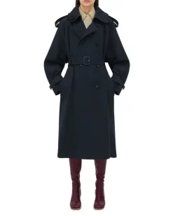 Trenchcoat aus Baumwolle Blue