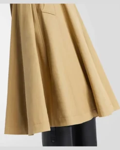 Trenchcoat aus Baumwoll-Gabardine Beige