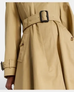 Trenchcoat aus Baumwoll-Gabardine Beige