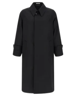 Trenchcoat aus Gabardine - Schwarz