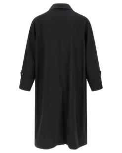 Trenchcoat aus Gabardine - Schwarz