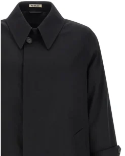 Trenchcoat aus Gabardine - Schwarz