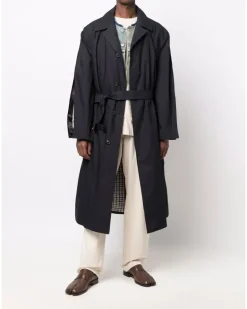 Trenchcoat im Layering-Look - Blau