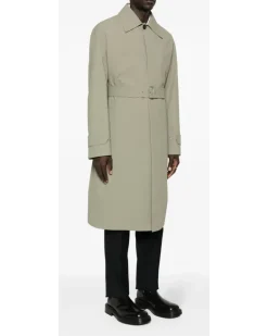 Trenchcoat in Midi-Länge - Grün
