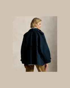 Trenchcoat mit Ballonsilhouette Blue